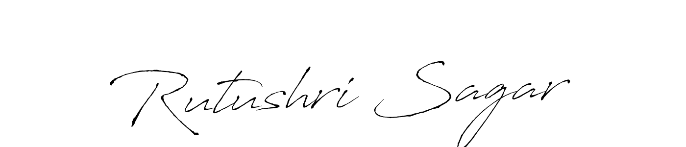 Design your own signature with our free online signature maker. With this signature software, you can create a handwritten (Antro_Vectra) signature for name Rutushri Sagar. Rutushri Sagar signature style 6 images and pictures png