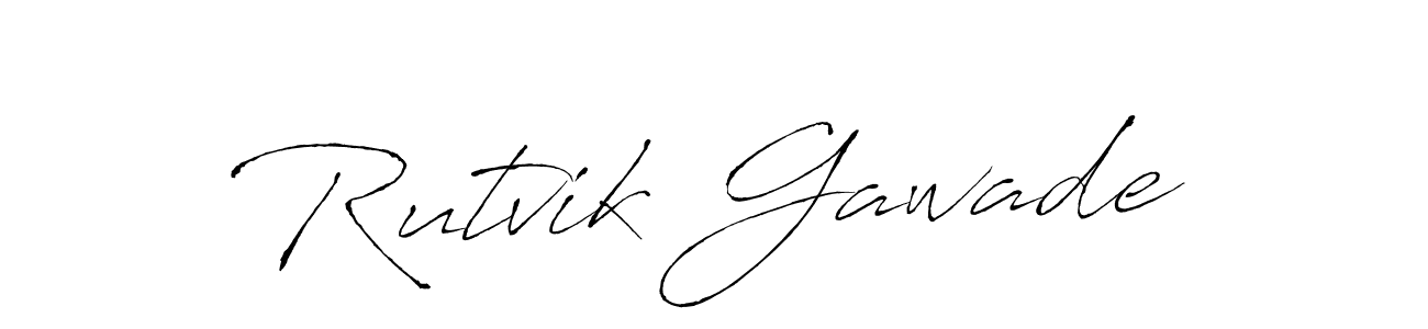 Also we have Rutvik Gawade name is the best signature style. Create professional handwritten signature collection using Antro_Vectra autograph style. Rutvik Gawade signature style 6 images and pictures png