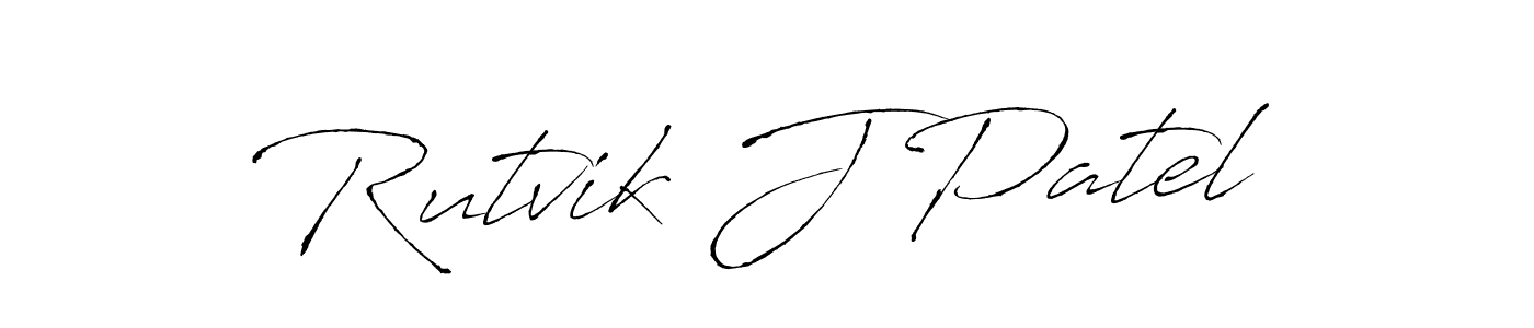 Use a signature maker to create a handwritten signature online. With this signature software, you can design (Antro_Vectra) your own signature for name Rutvik J Patel. Rutvik J Patel signature style 6 images and pictures png