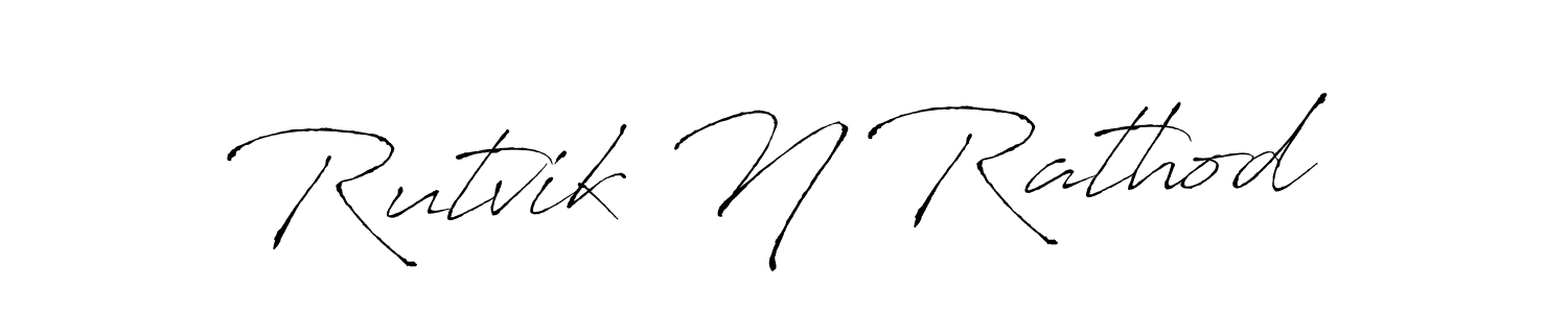 The best way (Antro_Vectra) to make a short signature is to pick only two or three words in your name. The name Rutvik N Rathod include a total of six letters. For converting this name. Rutvik N Rathod signature style 6 images and pictures png