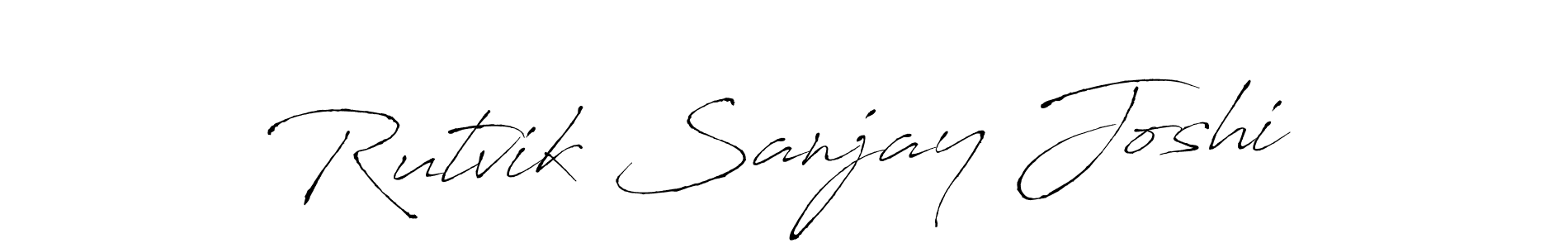 Also we have Rutvik Sanjay Joshi name is the best signature style. Create professional handwritten signature collection using Antro_Vectra autograph style. Rutvik Sanjay Joshi signature style 6 images and pictures png