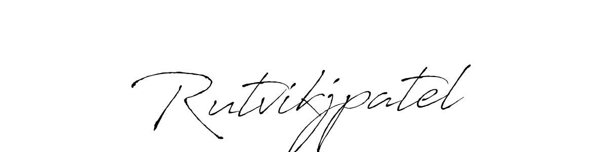 The best way (Antro_Vectra) to make a short signature is to pick only two or three words in your name. The name Rutvikjpatel include a total of six letters. For converting this name. Rutvikjpatel signature style 6 images and pictures png