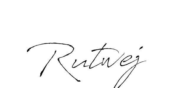 How to make Rutwej signature? Antro_Vectra is a professional autograph style. Create handwritten signature for Rutwej name. Rutwej signature style 6 images and pictures png