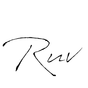 Antro_Vectra is a professional signature style that is perfect for those who want to add a touch of class to their signature. It is also a great choice for those who want to make their signature more unique. Get Ruv name to fancy signature for free. Ruv signature style 6 images and pictures png