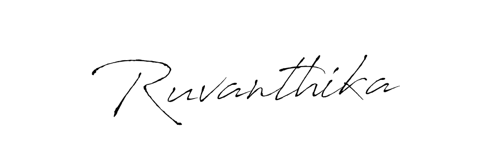 Use a signature maker to create a handwritten signature online. With this signature software, you can design (Antro_Vectra) your own signature for name Ruvanthika. Ruvanthika signature style 6 images and pictures png