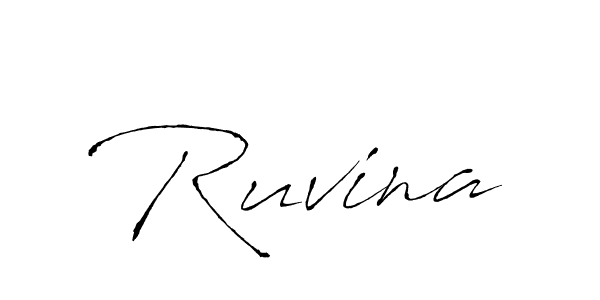 Antro_Vectra is a professional signature style that is perfect for those who want to add a touch of class to their signature. It is also a great choice for those who want to make their signature more unique. Get Ruvina name to fancy signature for free. Ruvina signature style 6 images and pictures png
