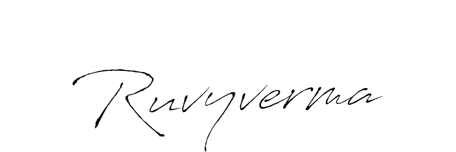 Also You can easily find your signature by using the search form. We will create Ruvyverma name handwritten signature images for you free of cost using Antro_Vectra sign style. Ruvyverma signature style 6 images and pictures png