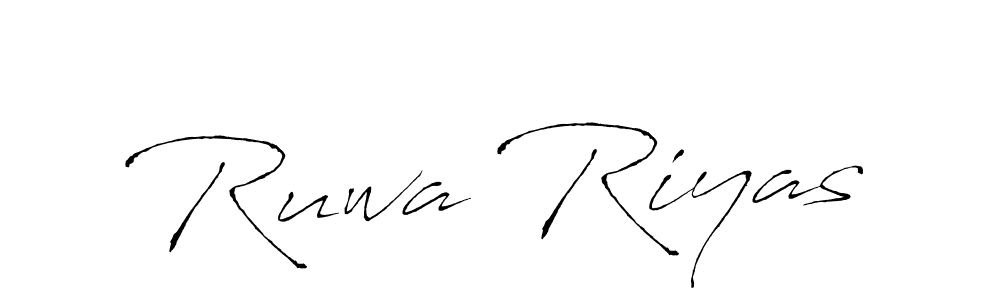 Also we have Ruwa Riyas name is the best signature style. Create professional handwritten signature collection using Antro_Vectra autograph style. Ruwa Riyas signature style 6 images and pictures png