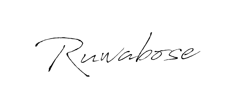 How to make Ruwabose name signature. Use Antro_Vectra style for creating short signs online. This is the latest handwritten sign. Ruwabose signature style 6 images and pictures png
