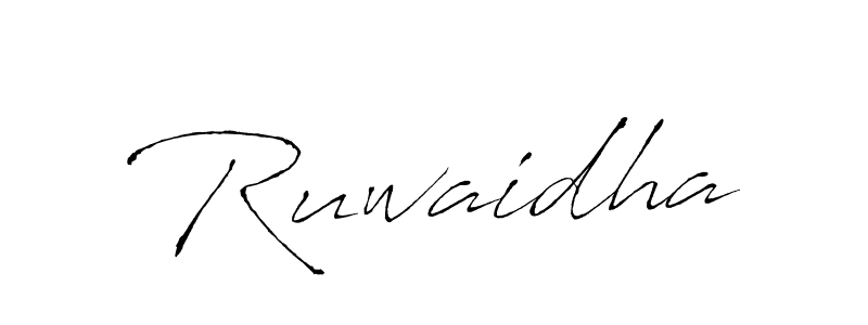 Create a beautiful signature design for name Ruwaidha. With this signature (Antro_Vectra) fonts, you can make a handwritten signature for free. Ruwaidha signature style 6 images and pictures png