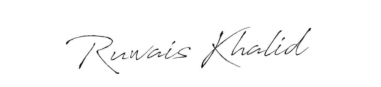 Use a signature maker to create a handwritten signature online. With this signature software, you can design (Antro_Vectra) your own signature for name Ruwais Khalid. Ruwais Khalid signature style 6 images and pictures png