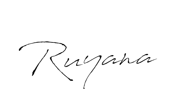 Create a beautiful signature design for name Ruyana. With this signature (Antro_Vectra) fonts, you can make a handwritten signature for free. Ruyana signature style 6 images and pictures png