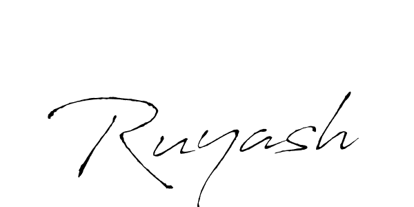 Make a beautiful signature design for name Ruyash. Use this online signature maker to create a handwritten signature for free. Ruyash signature style 6 images and pictures png