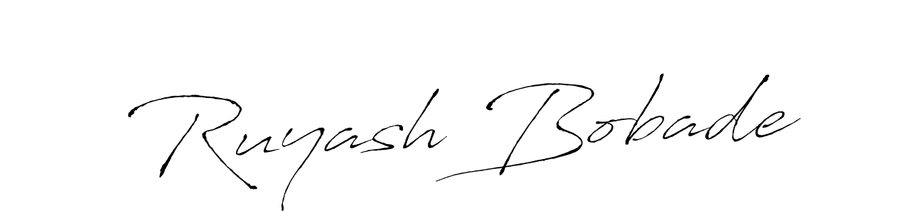 The best way (Antro_Vectra) to make a short signature is to pick only two or three words in your name. The name Ruyash Bobade include a total of six letters. For converting this name. Ruyash Bobade signature style 6 images and pictures png