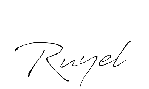if you are searching for the best signature style for your name Ruyel. so please give up your signature search. here we have designed multiple signature styles  using Antro_Vectra. Ruyel signature style 6 images and pictures png