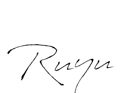Once you've used our free online signature maker to create your best signature Antro_Vectra style, it's time to enjoy all of the benefits that Ruyu name signing documents. Ruyu signature style 6 images and pictures png