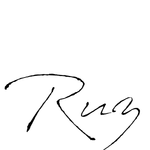 Antro_Vectra is a professional signature style that is perfect for those who want to add a touch of class to their signature. It is also a great choice for those who want to make their signature more unique. Get Ruz name to fancy signature for free. Ruz signature style 6 images and pictures png
