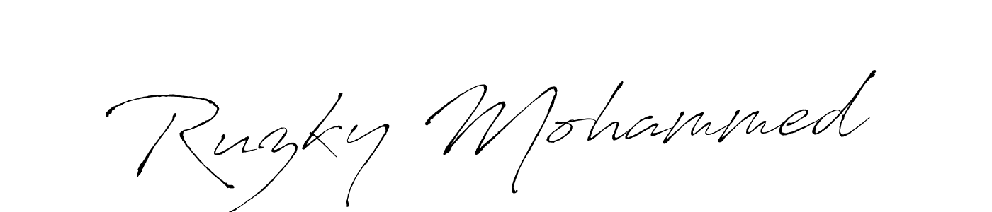 Make a beautiful signature design for name Ruzky Mohammed. Use this online signature maker to create a handwritten signature for free. Ruzky Mohammed signature style 6 images and pictures png