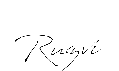 Design your own signature with our free online signature maker. With this signature software, you can create a handwritten (Antro_Vectra) signature for name Ruzvi. Ruzvi signature style 6 images and pictures png