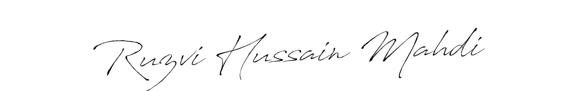 See photos of Ruzvi Hussain Mahdi official signature by Spectra . Check more albums & portfolios. Read reviews & check more about Antro_Vectra font. Ruzvi Hussain Mahdi signature style 6 images and pictures png