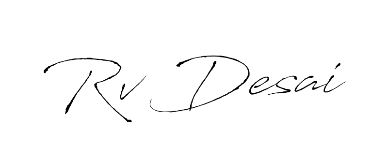It looks lik you need a new signature style for name Rv Desai. Design unique handwritten (Antro_Vectra) signature with our free signature maker in just a few clicks. Rv Desai signature style 6 images and pictures png