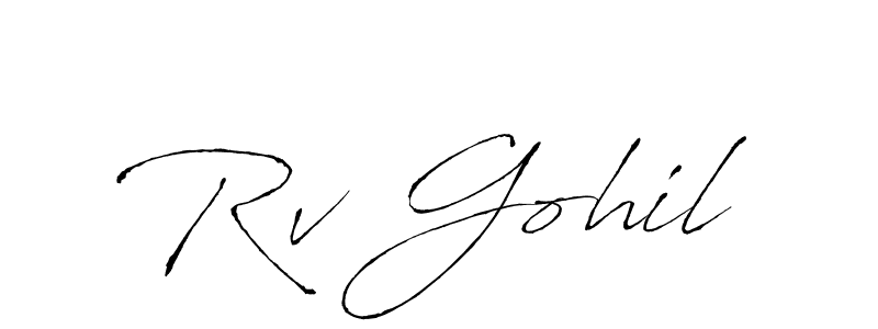 How to Draw Rv Gohil signature style? Antro_Vectra is a latest design signature styles for name Rv Gohil. Rv Gohil signature style 6 images and pictures png