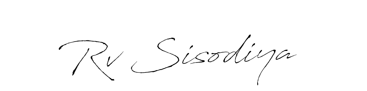 Best and Professional Signature Style for Rv Sisodiya . Antro_Vectra Best Signature Style Collection. Rv Sisodiya  signature style 6 images and pictures png