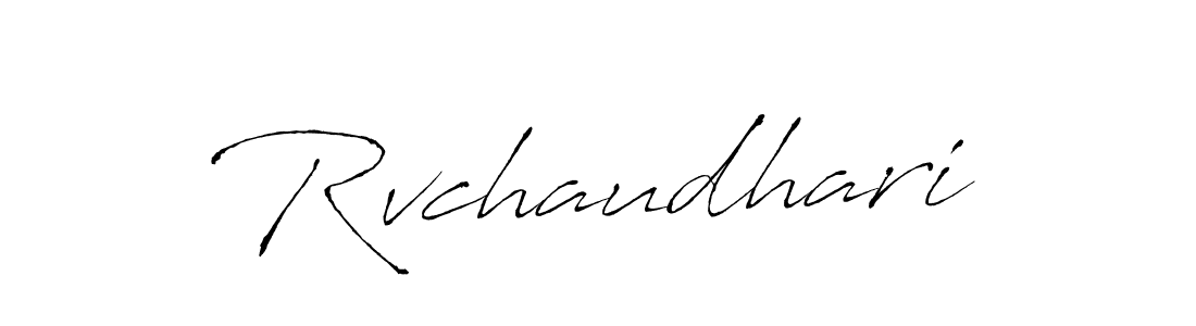 Make a beautiful signature design for name Rvchaudhari. With this signature (Antro_Vectra) style, you can create a handwritten signature for free. Rvchaudhari signature style 6 images and pictures png