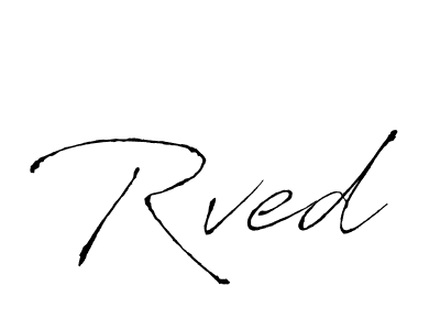 How to make Rved name signature. Use Antro_Vectra style for creating short signs online. This is the latest handwritten sign. Rved signature style 6 images and pictures png