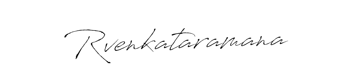 Use a signature maker to create a handwritten signature online. With this signature software, you can design (Antro_Vectra) your own signature for name Rvenkataramana. Rvenkataramana signature style 6 images and pictures png