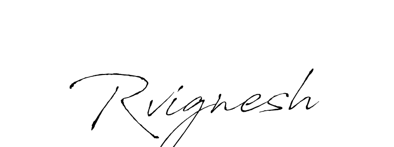 How to make Rvignesh signature? Antro_Vectra is a professional autograph style. Create handwritten signature for Rvignesh name. Rvignesh signature style 6 images and pictures png