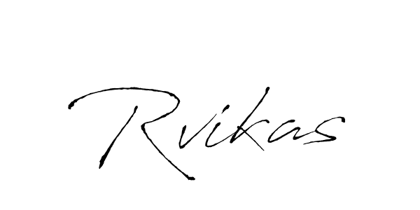 How to make Rvikas name signature. Use Antro_Vectra style for creating short signs online. This is the latest handwritten sign. Rvikas signature style 6 images and pictures png