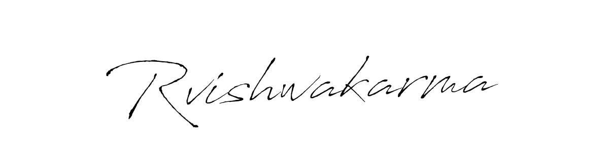 Antro_Vectra is a professional signature style that is perfect for those who want to add a touch of class to their signature. It is also a great choice for those who want to make their signature more unique. Get Rvishwakarma name to fancy signature for free. Rvishwakarma signature style 6 images and pictures png