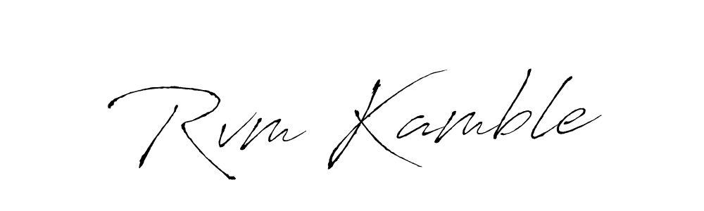 It looks lik you need a new signature style for name Rvm Kamble. Design unique handwritten (Antro_Vectra) signature with our free signature maker in just a few clicks. Rvm Kamble signature style 6 images and pictures png