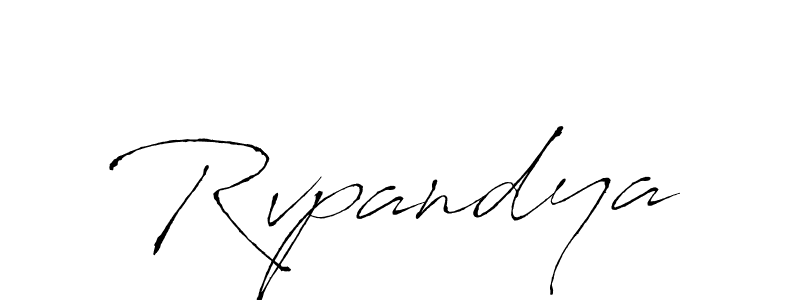 Design your own signature with our free online signature maker. With this signature software, you can create a handwritten (Antro_Vectra) signature for name Rvpandya. Rvpandya signature style 6 images and pictures png