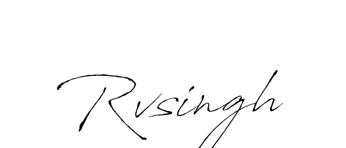 Design your own signature with our free online signature maker. With this signature software, you can create a handwritten (Antro_Vectra) signature for name Rvsingh. Rvsingh signature style 6 images and pictures png