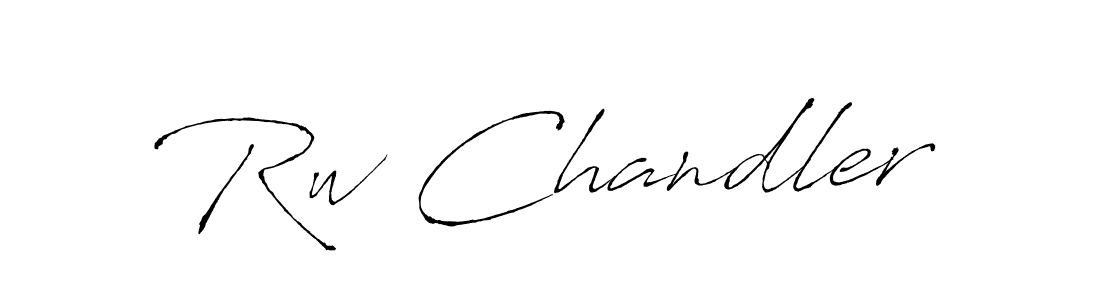 Use a signature maker to create a handwritten signature online. With this signature software, you can design (Antro_Vectra) your own signature for name Rw Chandler. Rw Chandler signature style 6 images and pictures png