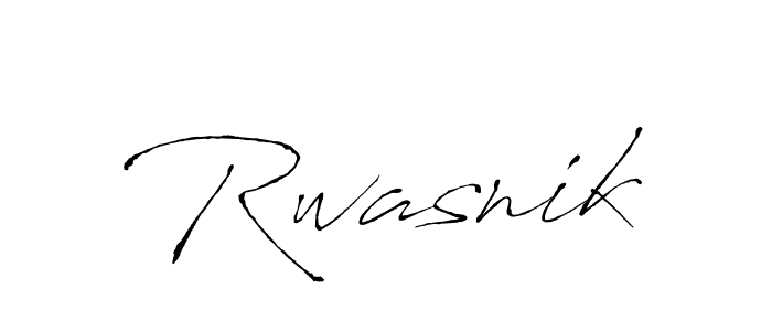 How to make Rwasnik signature? Antro_Vectra is a professional autograph style. Create handwritten signature for Rwasnik name. Rwasnik signature style 6 images and pictures png