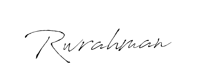 Make a beautiful signature design for name Rwrahman. With this signature (Antro_Vectra) style, you can create a handwritten signature for free. Rwrahman signature style 6 images and pictures png