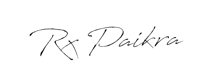 Create a beautiful signature design for name Rx Paikra. With this signature (Antro_Vectra) fonts, you can make a handwritten signature for free. Rx Paikra signature style 6 images and pictures png