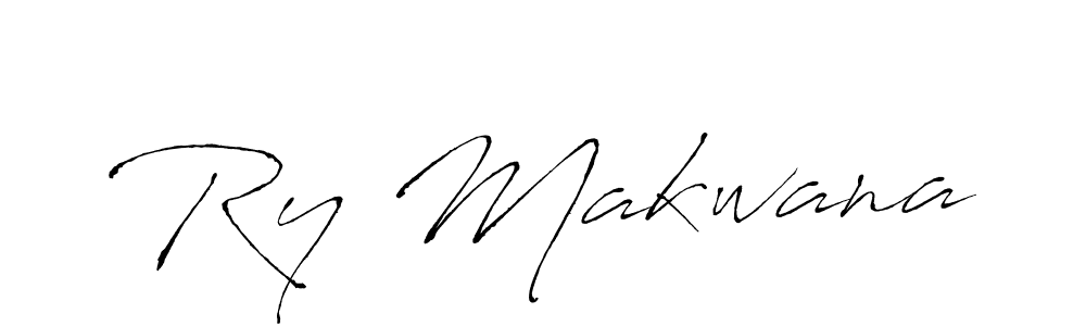 Ry Makwana stylish signature style. Best Handwritten Sign (Antro_Vectra) for my name. Handwritten Signature Collection Ideas for my name Ry Makwana. Ry Makwana signature style 6 images and pictures png