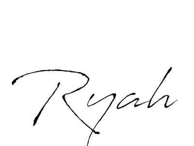 Make a beautiful signature design for name Ryah. With this signature (Antro_Vectra) style, you can create a handwritten signature for free. Ryah signature style 6 images and pictures png