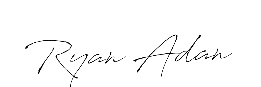 Ryan Adan stylish signature style. Best Handwritten Sign (Antro_Vectra) for my name. Handwritten Signature Collection Ideas for my name Ryan Adan. Ryan Adan signature style 6 images and pictures png