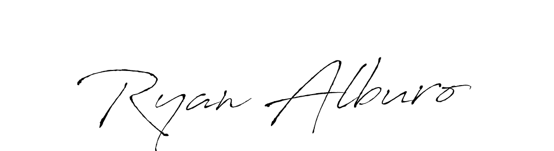 This is the best signature style for the Ryan Alburo name. Also you like these signature font (Antro_Vectra). Mix name signature. Ryan Alburo signature style 6 images and pictures png