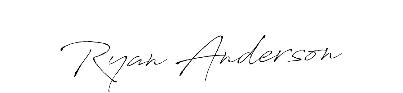 How to make Ryan Anderson name signature. Use Antro_Vectra style for creating short signs online. This is the latest handwritten sign. Ryan Anderson signature style 6 images and pictures png