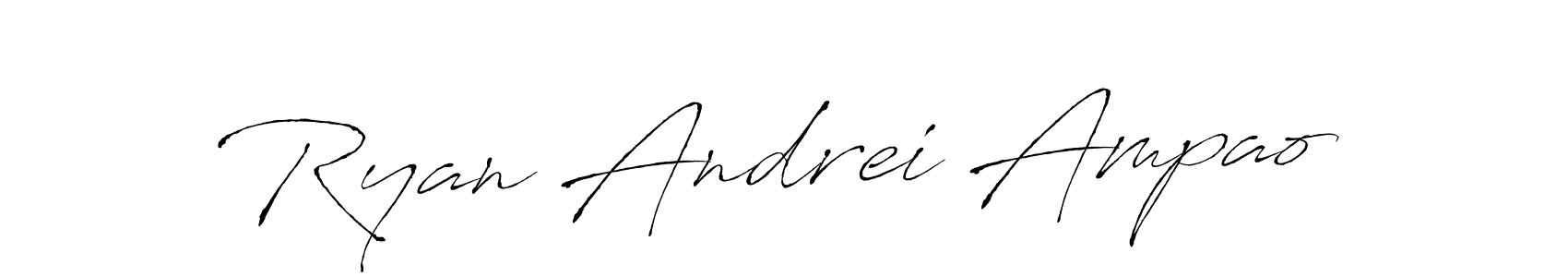 This is the best signature style for the Ryan Andrei Ampao name. Also you like these signature font (Antro_Vectra). Mix name signature. Ryan Andrei Ampao signature style 6 images and pictures png