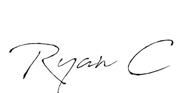 This is the best signature style for the Ryan C name. Also you like these signature font (Antro_Vectra). Mix name signature. Ryan C signature style 6 images and pictures png