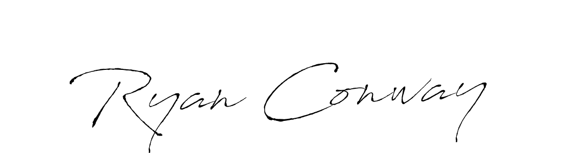 Make a beautiful signature design for name Ryan Conway. With this signature (Antro_Vectra) style, you can create a handwritten signature for free. Ryan Conway signature style 6 images and pictures png