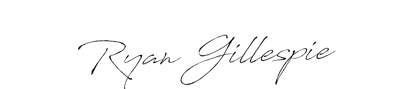 Create a beautiful signature design for name Ryan Gillespie. With this signature (Antro_Vectra) fonts, you can make a handwritten signature for free. Ryan Gillespie signature style 6 images and pictures png