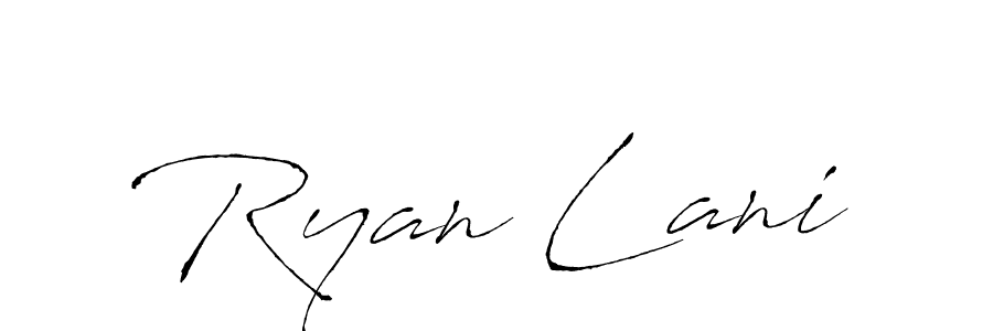 Create a beautiful signature design for name Ryan Lani. With this signature (Antro_Vectra) fonts, you can make a handwritten signature for free. Ryan Lani signature style 6 images and pictures png